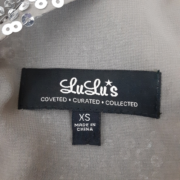 Lulu's sequin mini shift dress Silver Size XS - Picture 3 of 4